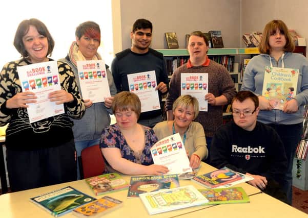 Ambitions4Kirklees - young adults awarded with library certificates. (d610a401)