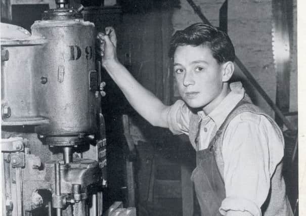 Nostalgia
Alan Bain, aged 15, when he was an apprentice at Wormalds and Walker's Mill, Dewsbury, 60 years ago