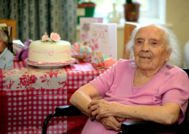 BIRTHDAY CELEBRATIONS Hilda Travis turned 100 on February 13.
d320a406