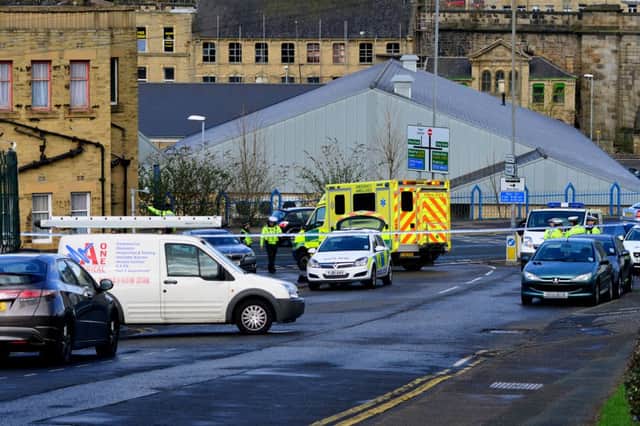 A woman has been seriously injured after being knocked down by a van on Willans Road at the junction of Swindon Road in Dewsbury. (D553C318)