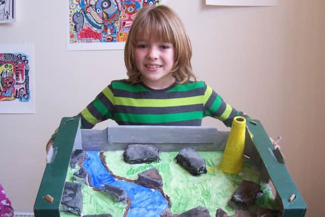 Creative Arts Hub in Mirfield will run a series of arts and crafts activities for children.
Pictured last month is George Collinson aged seven.
