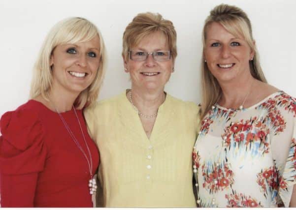 Caroline Gilchrist, Susan Gilchrist and Tracey Wilby want to raise awareness of ovarian cancer.