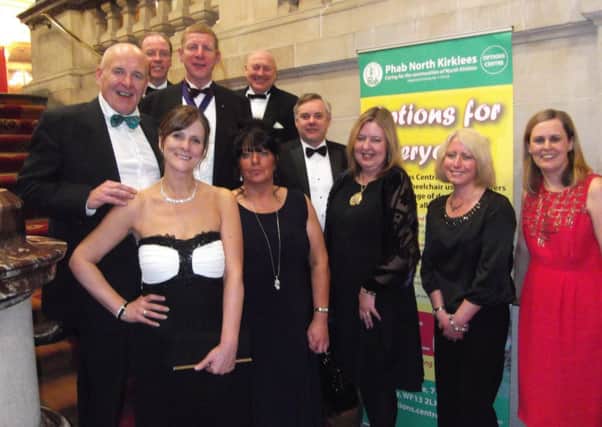 CIVIC SUPPORT The Mayor of Kirklees, Coun Martyn Bolt, joined Options Centre staff and guests at Dewsbury Charity Ball.