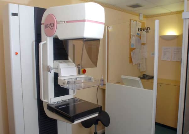A mobile breast screening unit in Morley.