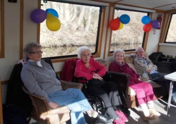 Fieldhead Park residents were treated to an afternoon aboard the Safe
Anchor Lady cruising along the Huddersfield Broad Canal to celebrate
National Nutrition and Hydration Week