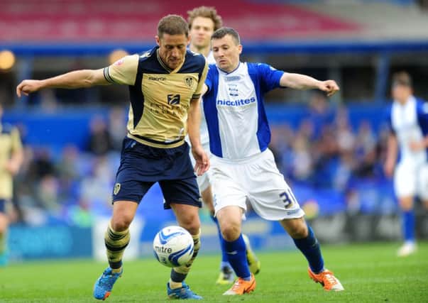 Michael Brown, in action at Birmingham City, is one of the players expected to be making his last appearance for Leeds United on Saturday.