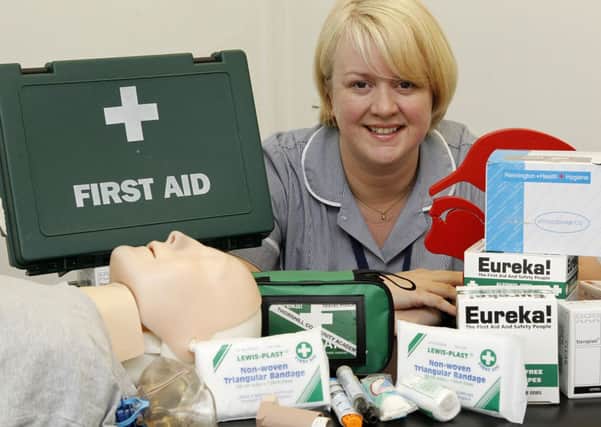 LIFE SAVER Welfare officer Amanda Griffiths is a trained first aider.