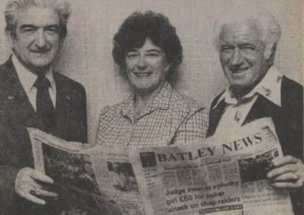 LOYAL READERS Edward and Dorothy Dolan with John Dolan.