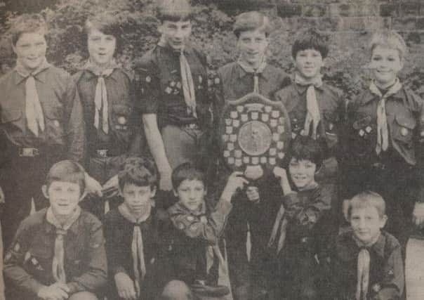 TROPHY SUCCESS Members of Sixth Batley Scouts in 1984.