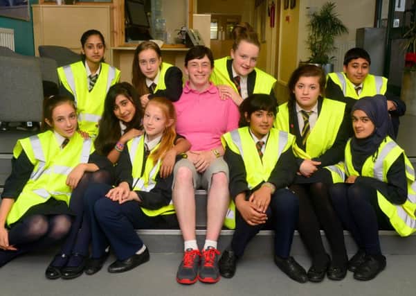 mellow yellow Gayna Goalby and pupils from Westborough High School will be taking part in Wear it Yellow Day in July. (d542b420)