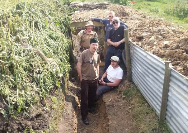 BECOME ENTRENCHED Volunteers have begun work on a network of trenches in preparation for the Yorkshire Wartime Experience.