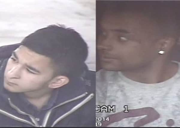 POLICE APPEAL These men drove off without paying for petrol.