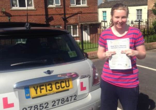 PERFECT PASS Molly Kennedy passed her test without a single error.