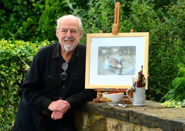 Dewsbury artist David Martin has finished his painting of Wilton the goose.
