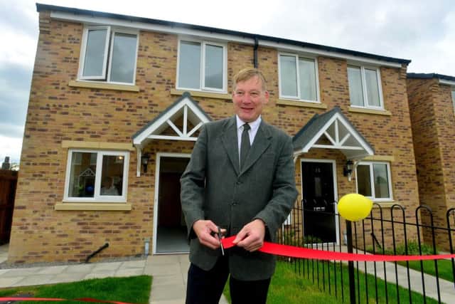 Housing Minister Kris Hopkins MP opened a new Yorkshire housing development in Batley.