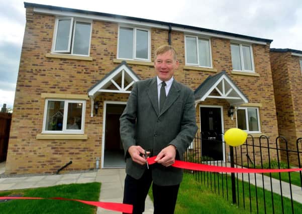 Housing Minister Kris Hopkins MP opened a new Yorkshire housing development in Batley.