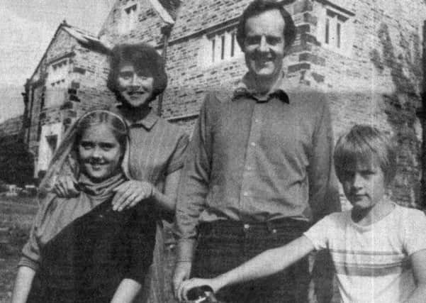 SAYING FAREWELL The Rev Peter Harrison and family in 1984.