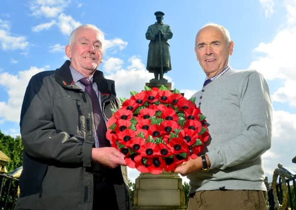 Project Bugle members Alan Roberts, of The Royal British Legion and Kevin McQuinn.