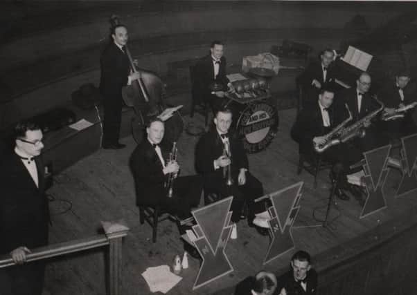 SEEKING INFORMATION Ken Grundell and the New Mayfair Band at Hanging Heaton in 1946.