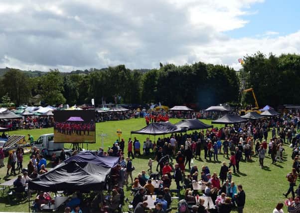 MAIN RING: An estimated 8,000 people turned up for the Mirfield Show.