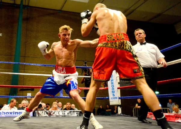 British champion Gary Sykes sustained the original injury during his title fight with Jon Kays in May. Picture: Jake Oakley