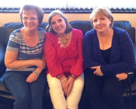 CANCER SURVIVORS Sue Crowther, Karen Kilburn and Linda Birch