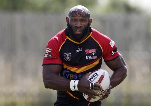 Makali Aizue played for 20 minutes at Workington last week and is raring to go ahead of the play-offs.