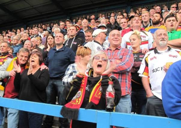 Rams supporters at Halifax last Sunday