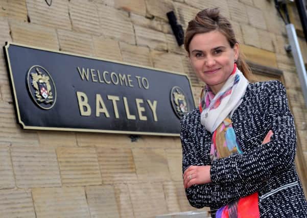 ON BOARD Jo Cox is promoting  a campaign to improve Batley Railway Station. (d532f441)