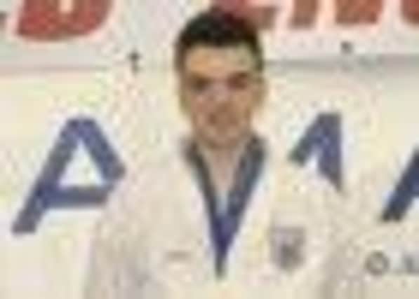 Batley's Aldin Muftic won a gold medal at the World Karate Championships