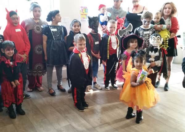 The Halloween party for Firthcliffe residents at Heckmondwike Cricket Club.