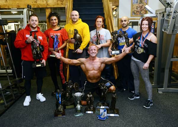 Members of the Fitness Connection gym,  Ben Green, Michaela McDonald, Vesmir Duric, Jeanie Ellam, Sary, Alex Larkin and, front, Kev Taylor. (
d307a445)