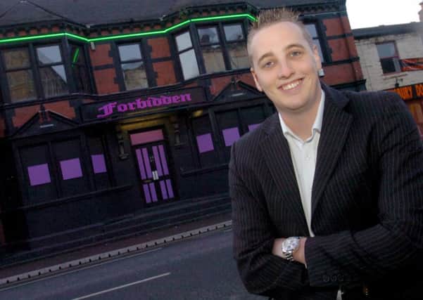 Jason Armitage outside Forbidden, which has since closed down.