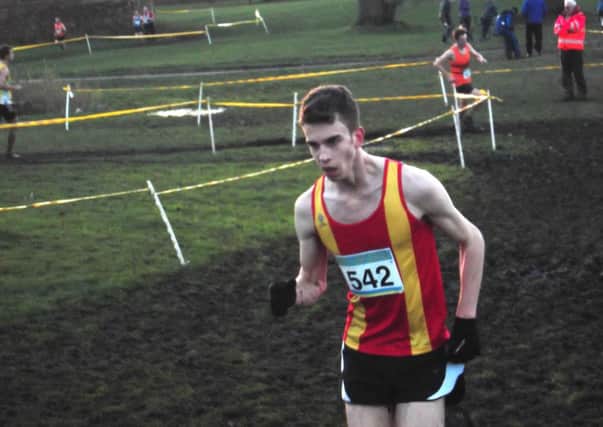 Paul Davis leads Spenborough AC men home in the West Yorkshire Cross Country League