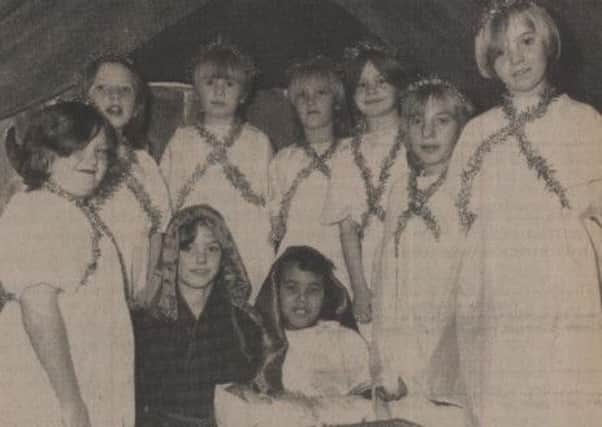 SCHOOL DAYS Pupils who starred in Fieldhead Junior and Infant School's 1984 Nativity.