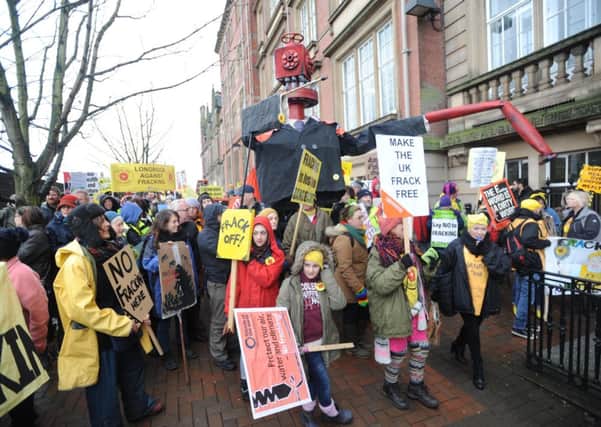 DIVISIVE ISSUE Fracking has inspired protests across the country.