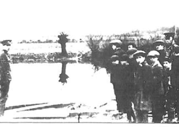 A photograph taken after the tragedy in Morton.