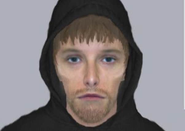 An Efit of a Mirfield armed robbery suspect, 2015.