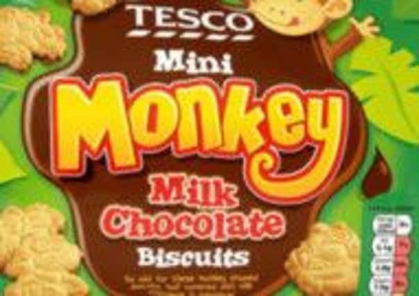 Mini Monkey biscuits recalled by Tesco.