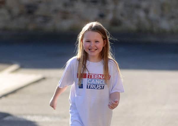 Newspaper: Reporter Series.
Story: Eight year old Megan Rodd from Dewsbury has just completed a 17 mile walk to raise money for the Teenage Cancer Trust. She has now raised a total of almost £5,000 for charity.
Photo Date: 04/03/15