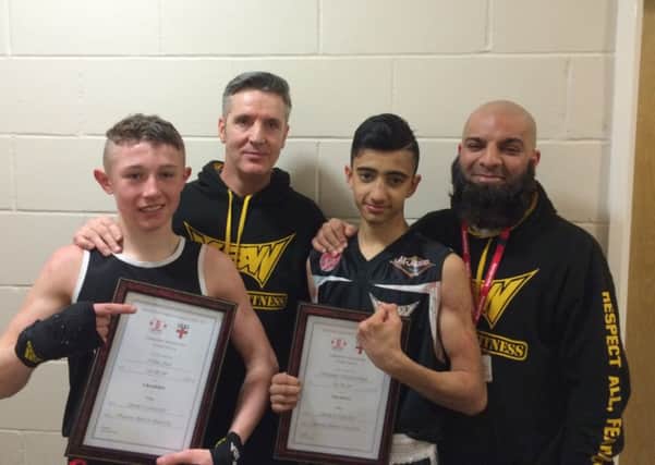 KBW boxers Callum Grace and Subhaan Ahmed  won the Yorkshire Junior ABA titles
