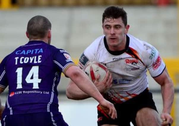 Toby Adamson scored his first try for Dewsbury Rams in Wednesdays impressive win at Workington.