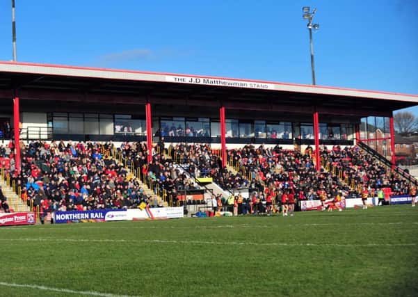 The North Stand at Tetleys Stadium is all ticket for the visit of Bradford Bulls.