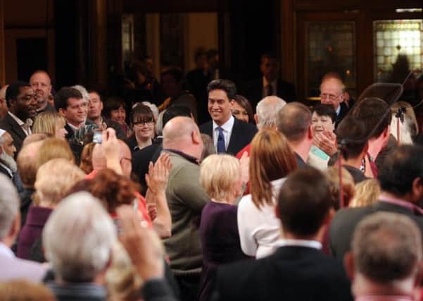 Labour Leader Ed Miliband at Dewsbury Town Hall. Picture by Simon Hulme