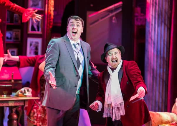 COMEDY HIT ... The Producers is at the Sunderland Empire. Jason Manford as Leo Bloom and Cory English as Max Bialystock. Photo by Manuel Harlan.