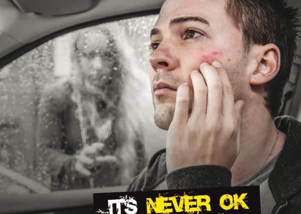 Poster from Kirklees Council's Domestic Abuse It's Never OK campaign.