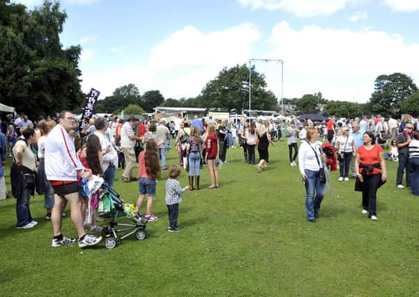 The busy scene at Mirfield Show.