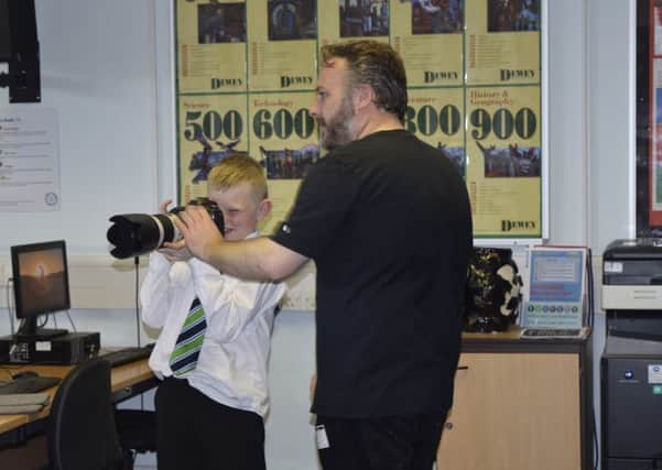 Music photographer Danny North went back to his old school, Thornhill Community Academy to give an inspirational talk.