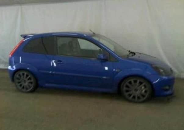 Police has issued an appeal after a blue Ford Fiesta which was stolen in Staincliffe