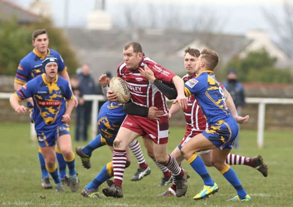 Anthony Broadhead had a terrific game as Thornhill eased into the National Conference Trophy semi-finals with a stunning victory over Rochdale Mayfield.